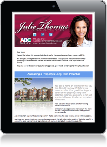 real estate newsletter