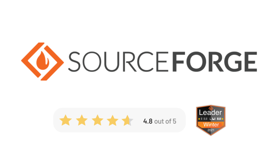 SourceForge, 4.8 out of 5 star review